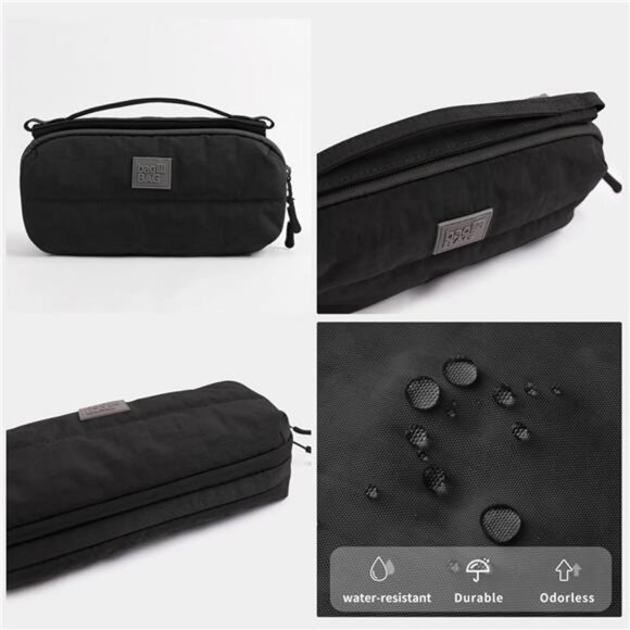 Sling Bag for Men/Women, Lightweight Nylon Travel Essential with Detachable Cord - Picture 5 of 8